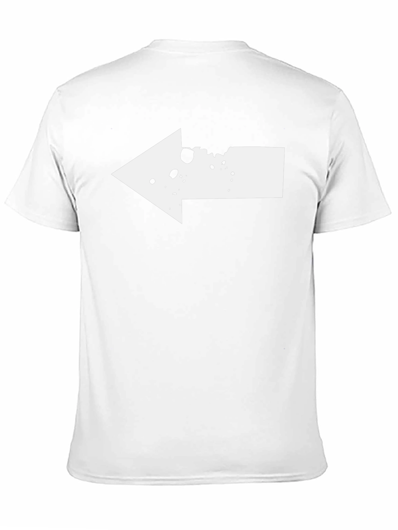 Left Arrow Graphic Tee - Black Cotton T-Shirt