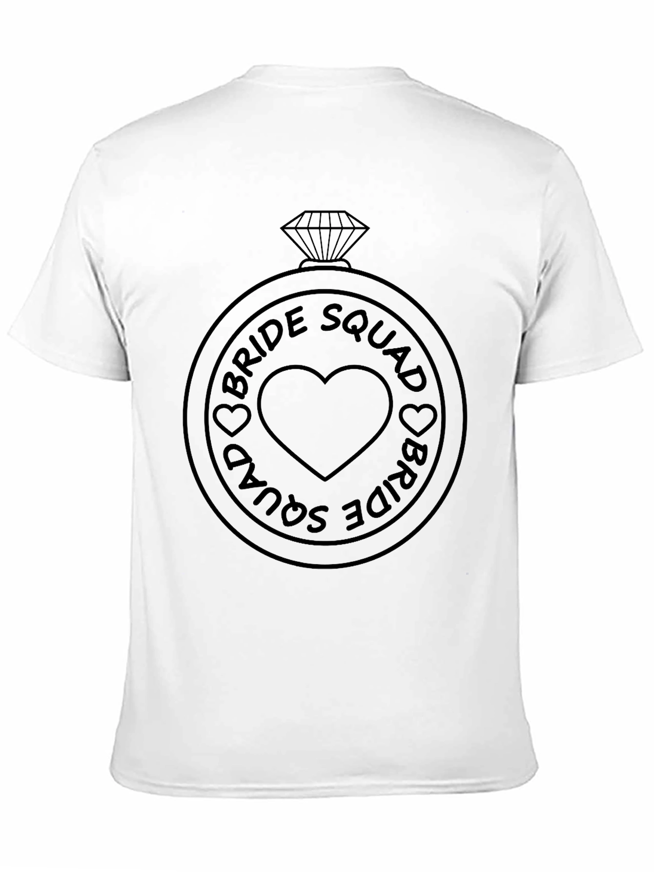 Bride Squad Ring Graphic T-Shirt