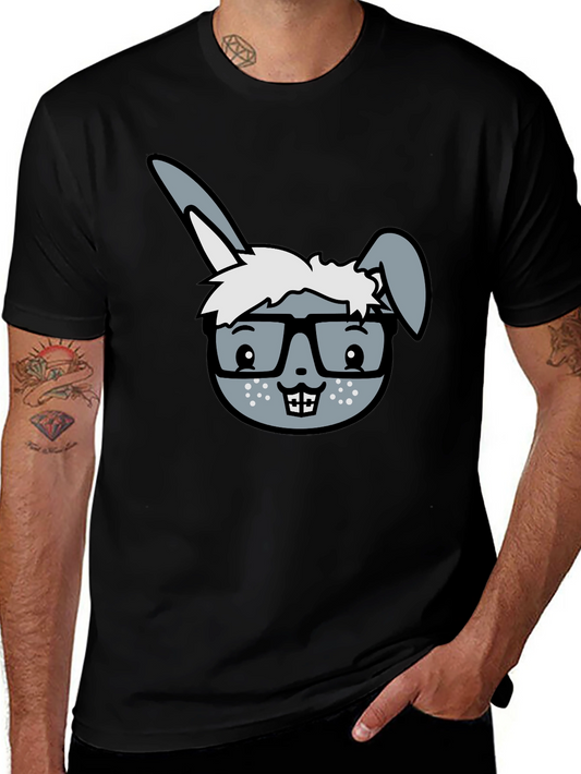 Funny Rabbit Geek T-Shirt - Nerd Bunny Tee