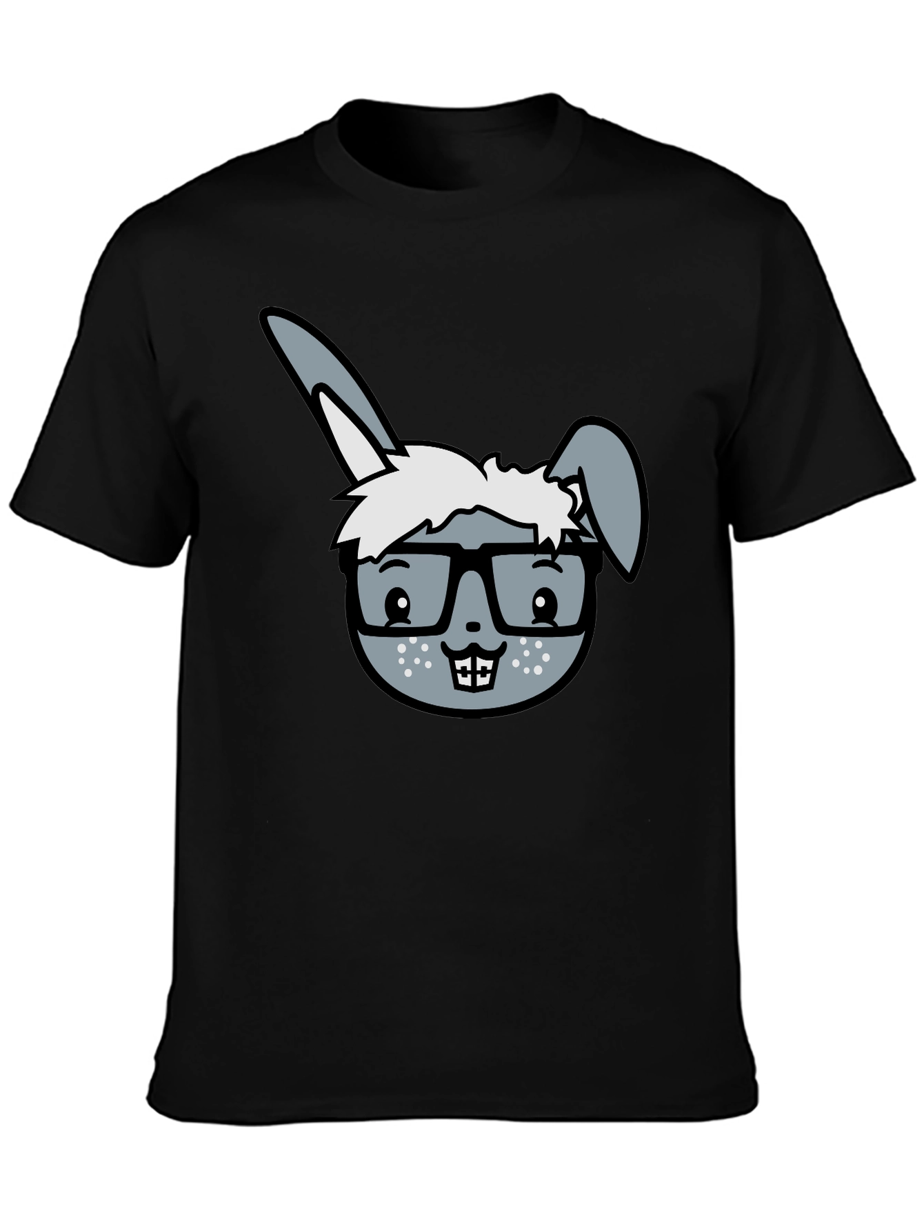 Funny Rabbit Geek T-Shirt - Nerd Bunny Tee