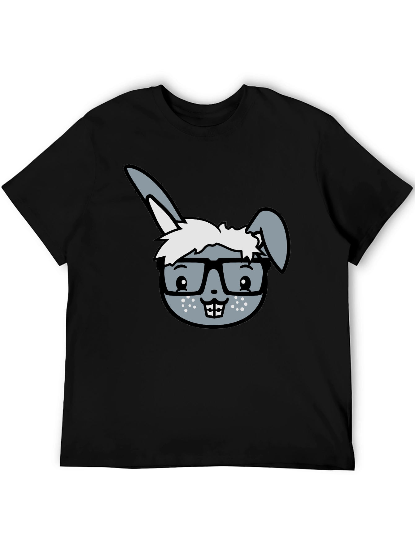 Funny Rabbit Geek T-Shirt - Nerd Bunny Tee