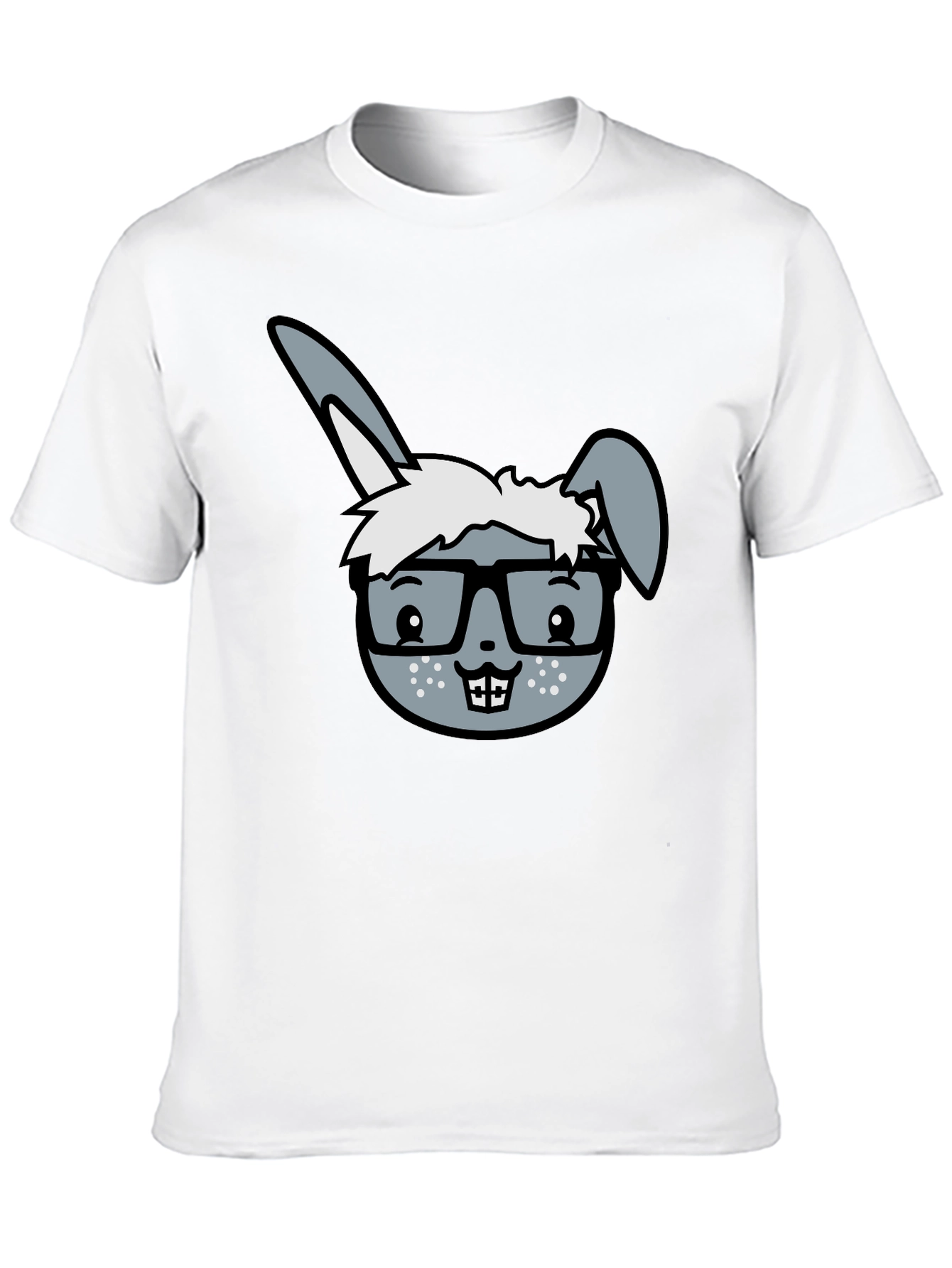 Funny Rabbit Geek T-Shirt - Nerd Bunny Tee