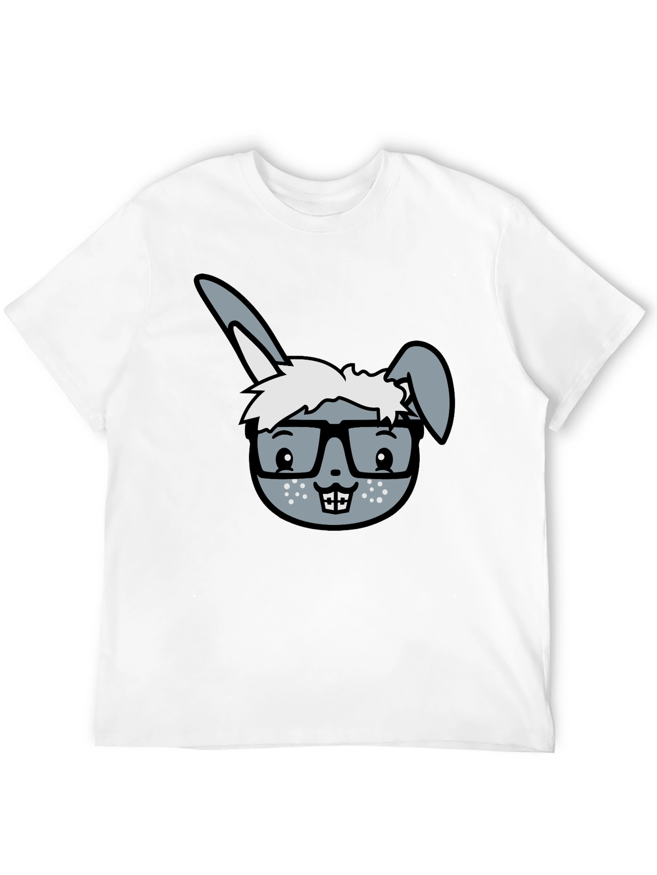 Funny Rabbit Geek T-Shirt - Nerd Bunny Tee