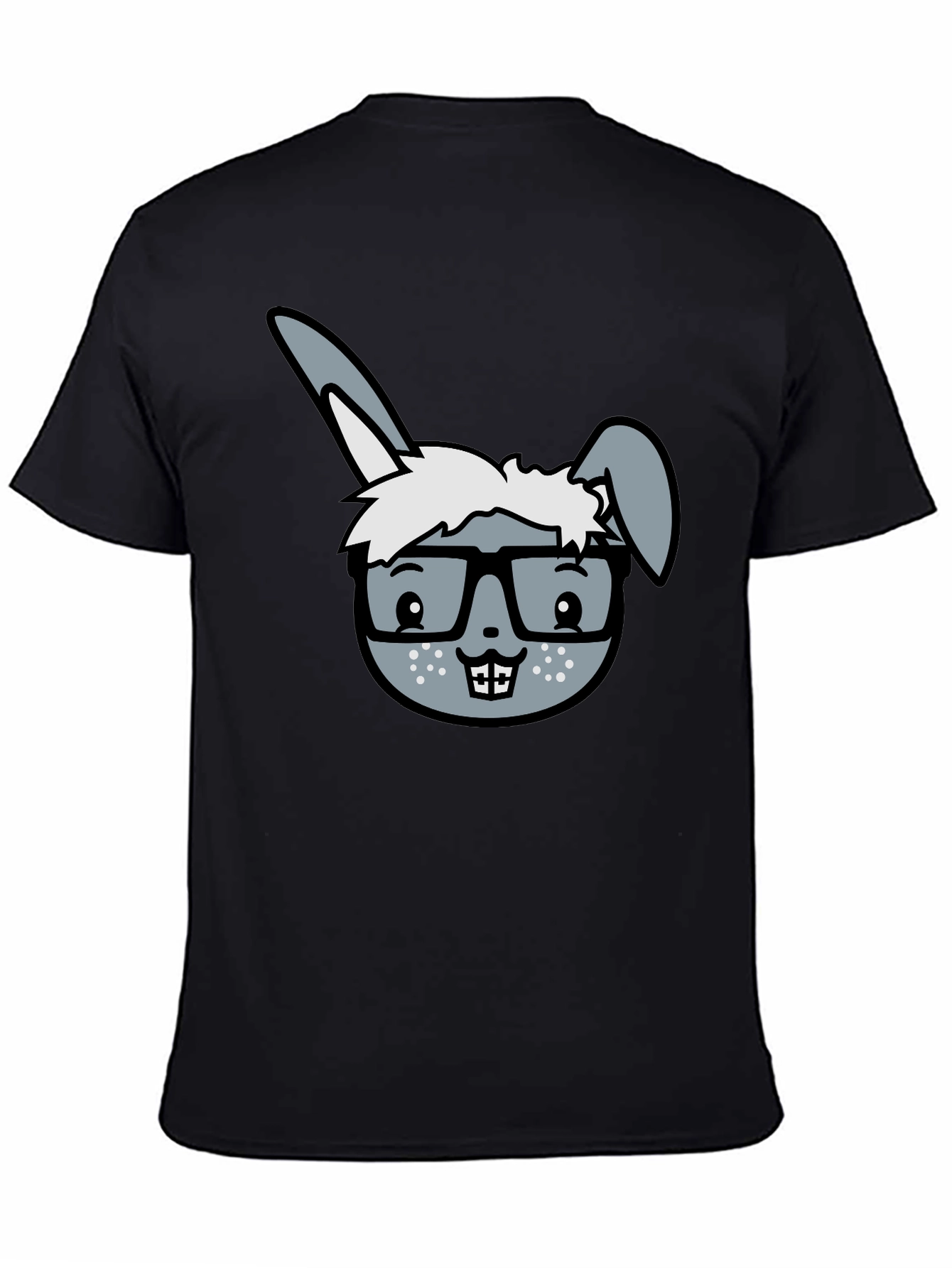 Funny Rabbit Geek T-Shirt - Nerd Bunny Tee