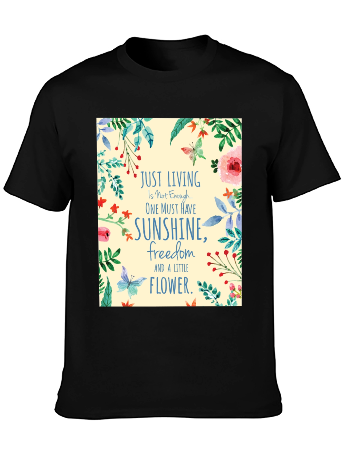 Floral Sunshine T-Shirt Inspirational Quote