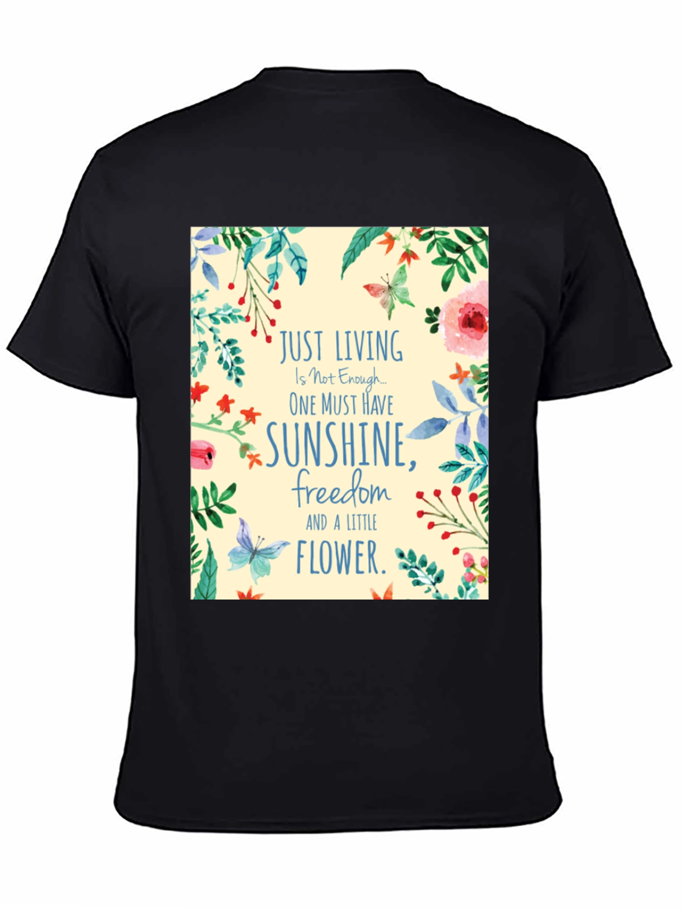 Floral Sunshine T-Shirt Inspirational Quote