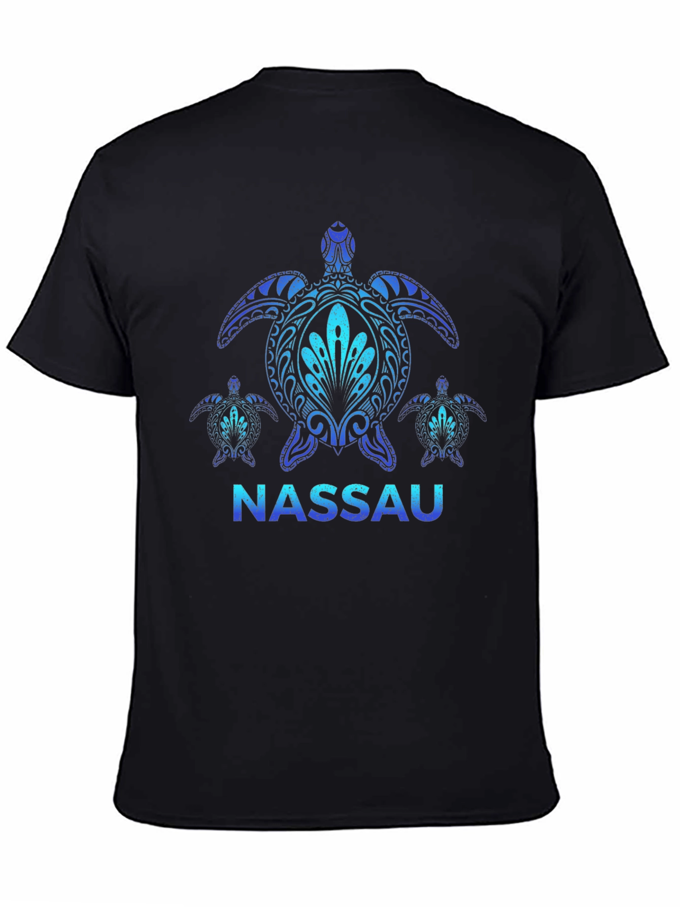 Nassau Turtle Graphic Black T-Shirt
