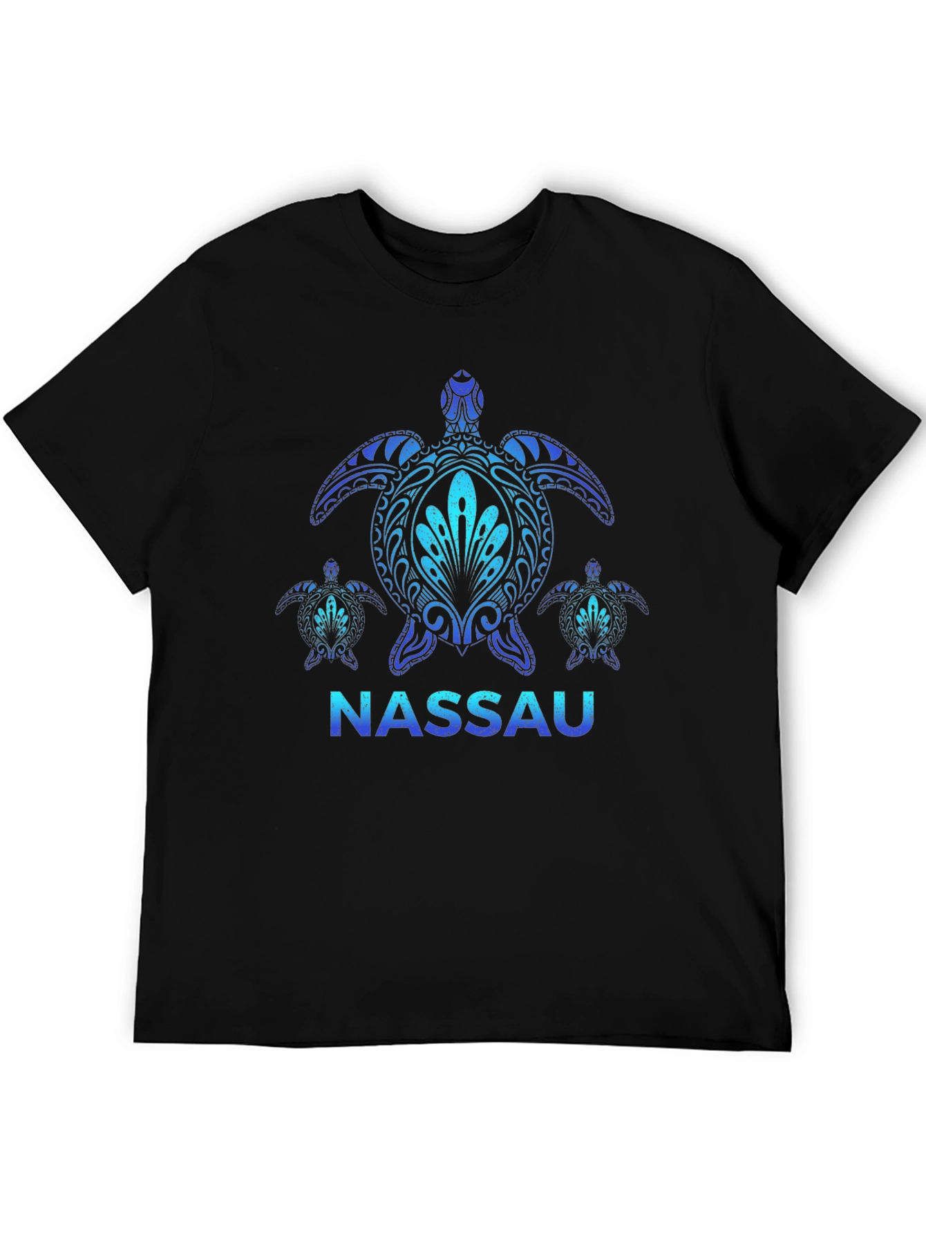 Nassau Turtle Graphic Black T-Shirt