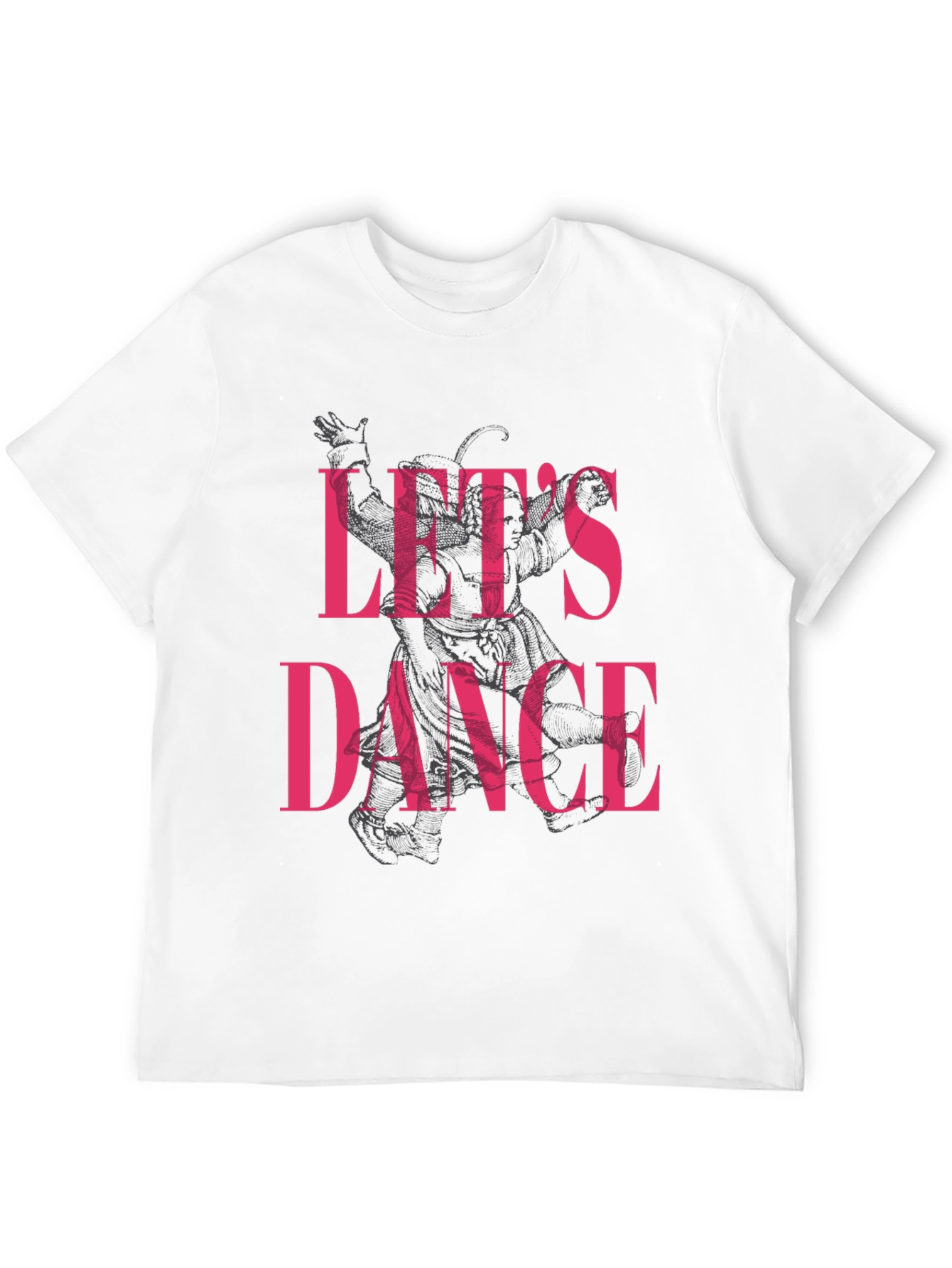 Lets Dance Graphic Print Black T-Shirt