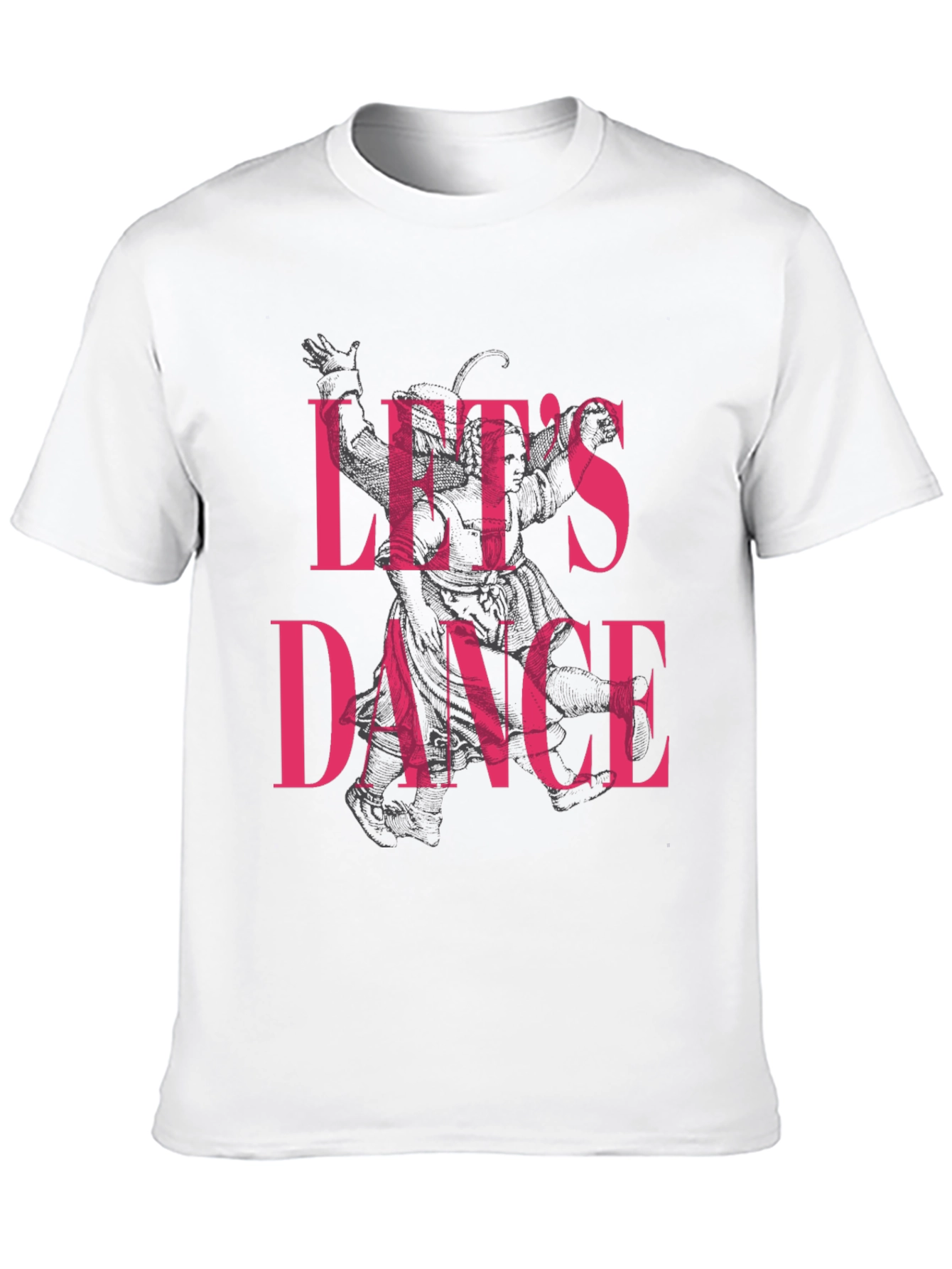 Lets Dance Graphic Print Black T-Shirt