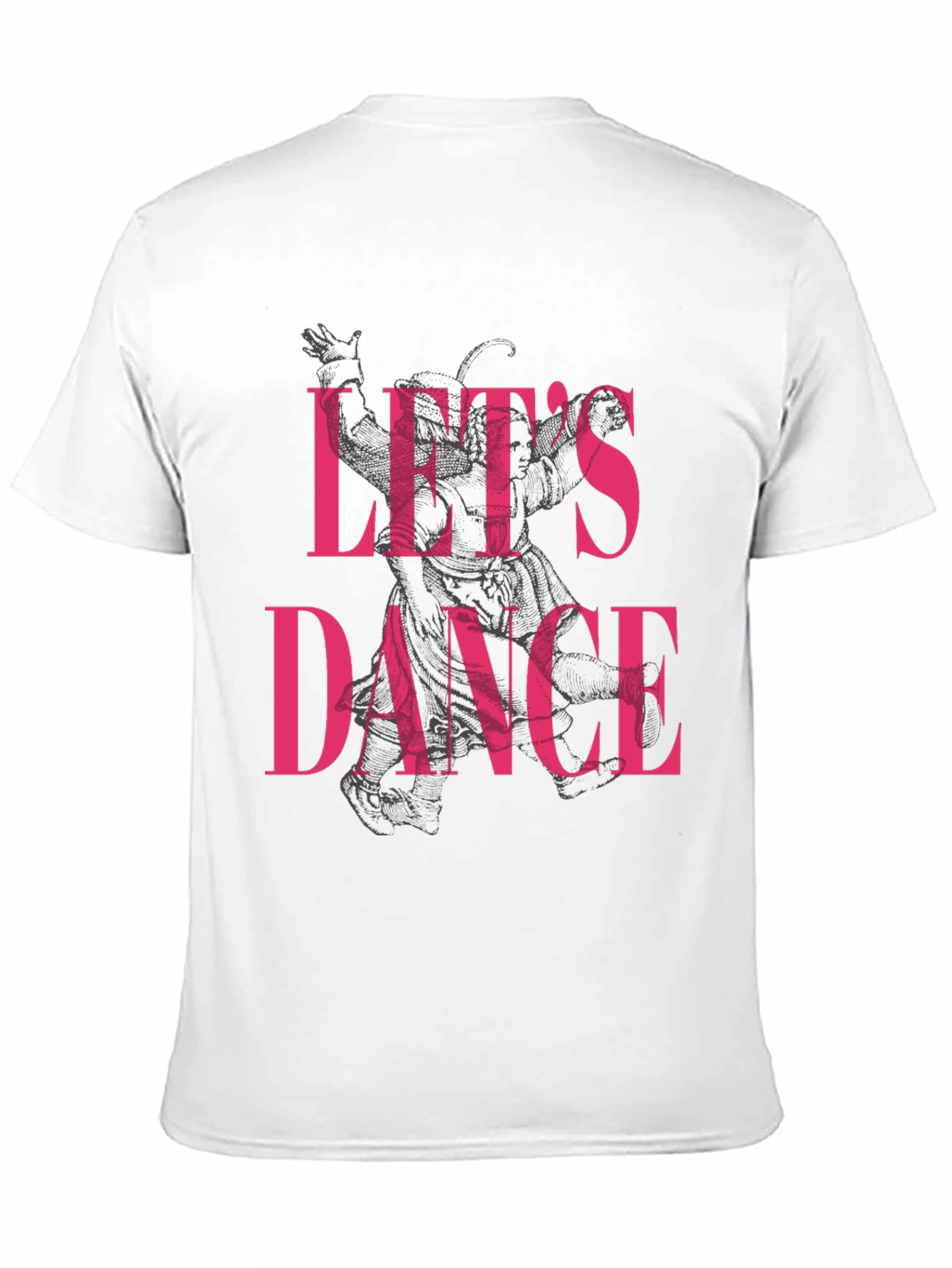 Lets Dance Graphic Print Black T-Shirt