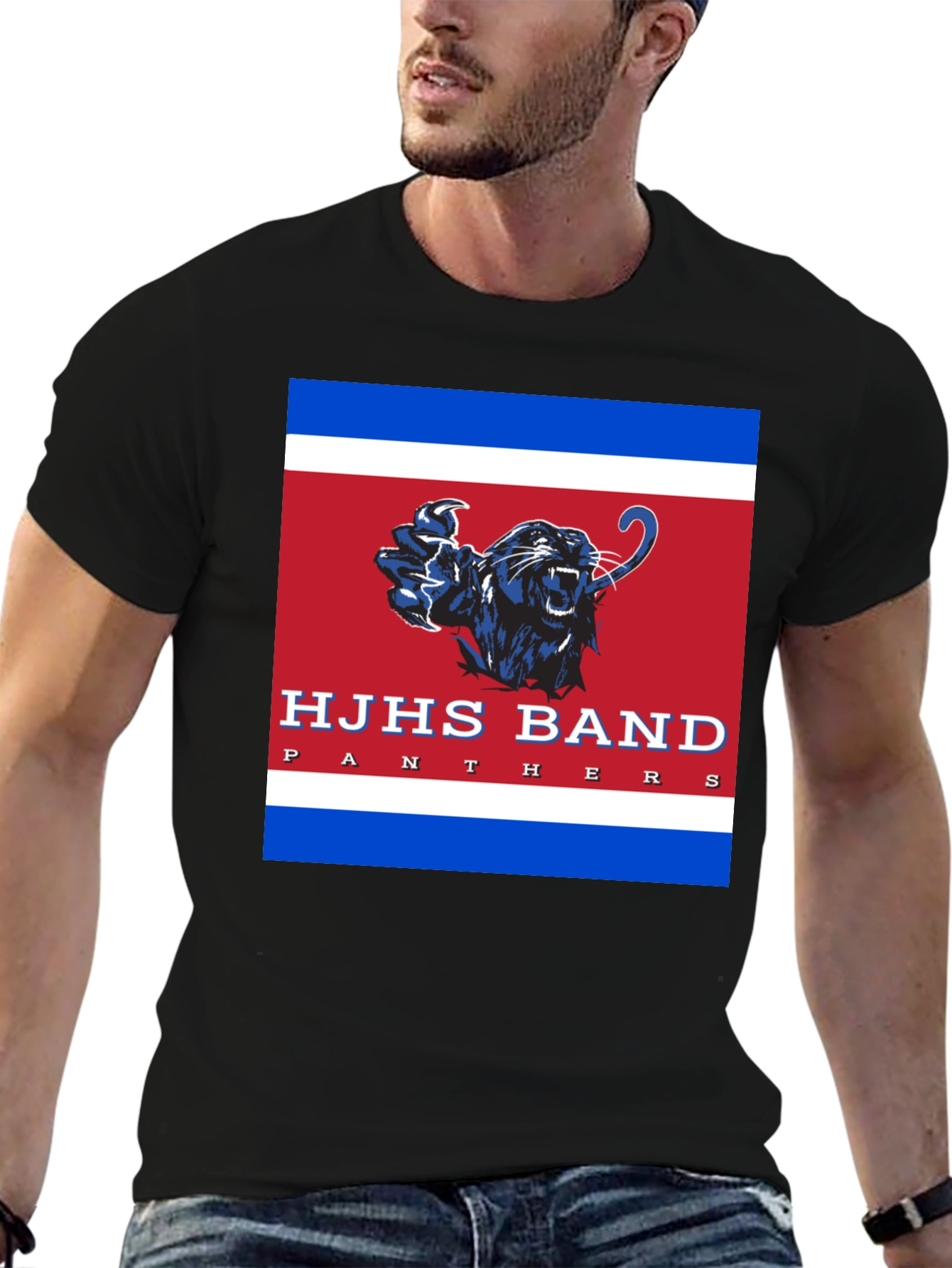 HJHS Band Panthers Black T-Shirt