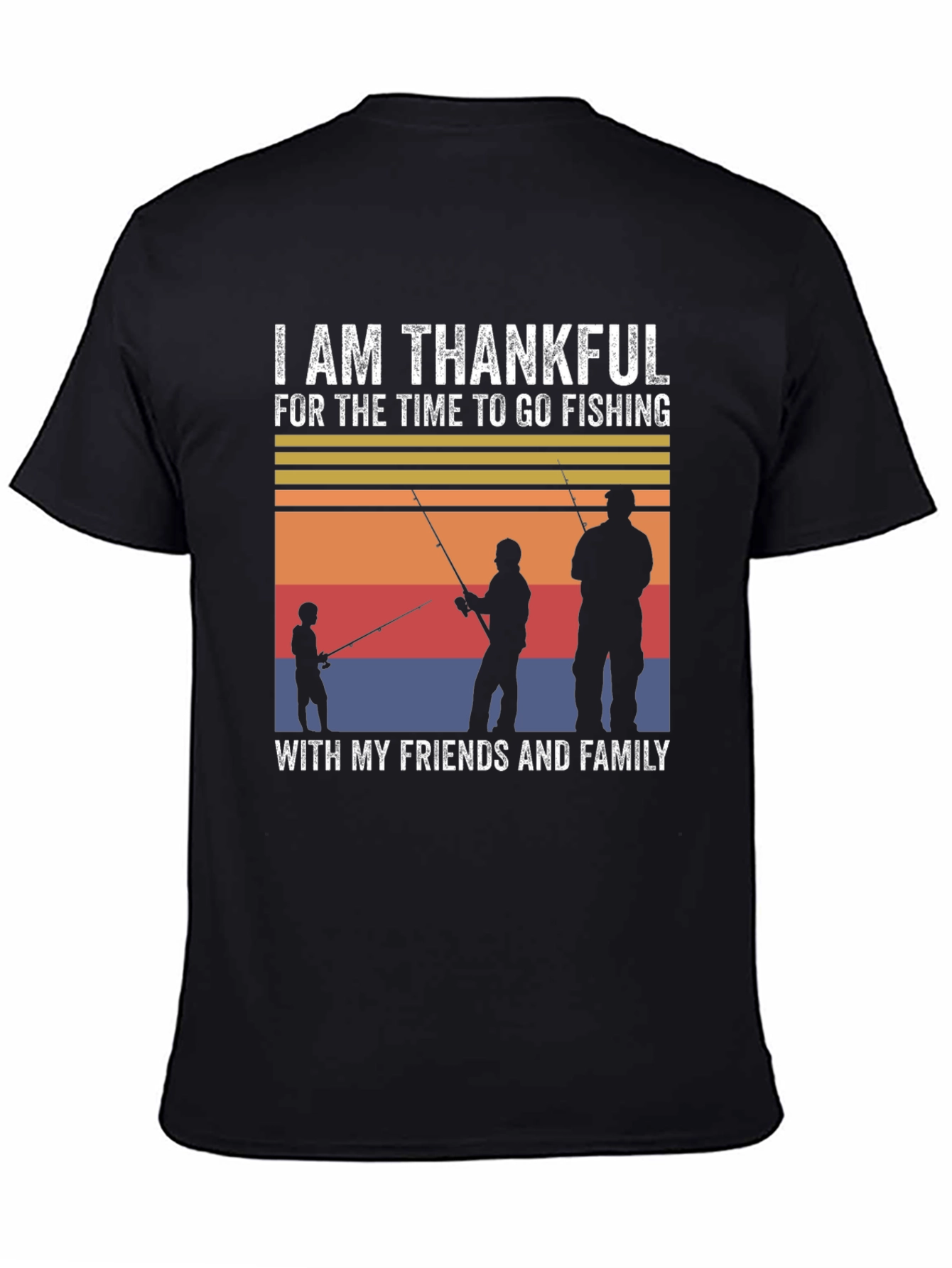 Thankful Fishing T-Shirt: Family & Friends