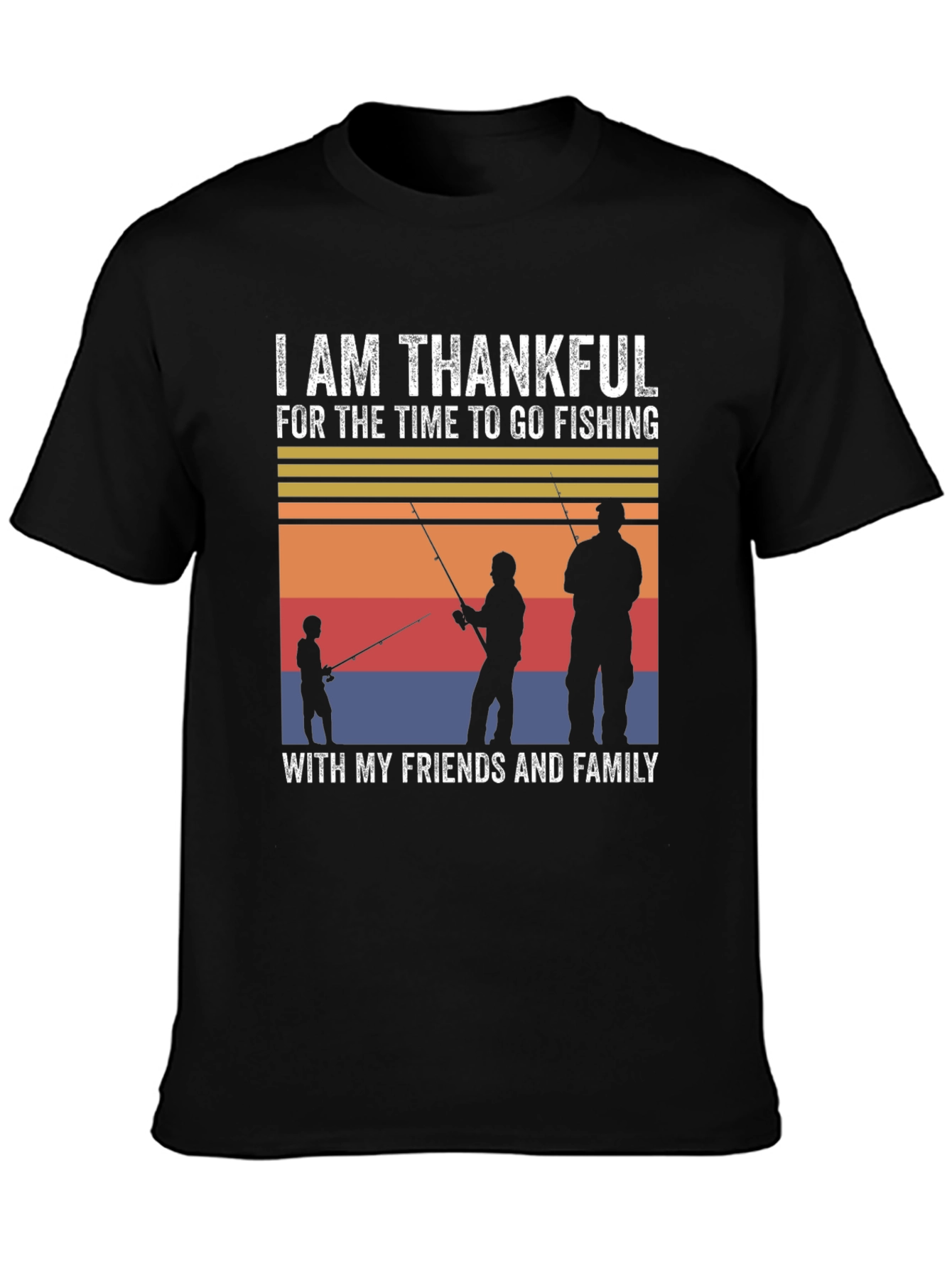 Thankful Fishing T-Shirt: Family & Friends