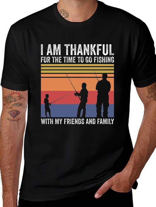 Thankful Fishing T-Shirt: Family & Friends