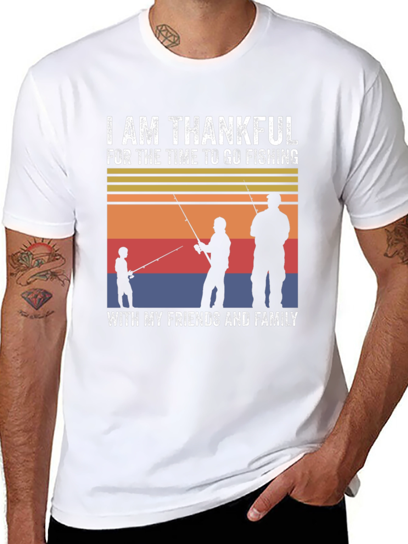 Thankful Fishing T-Shirt: Family & Friends