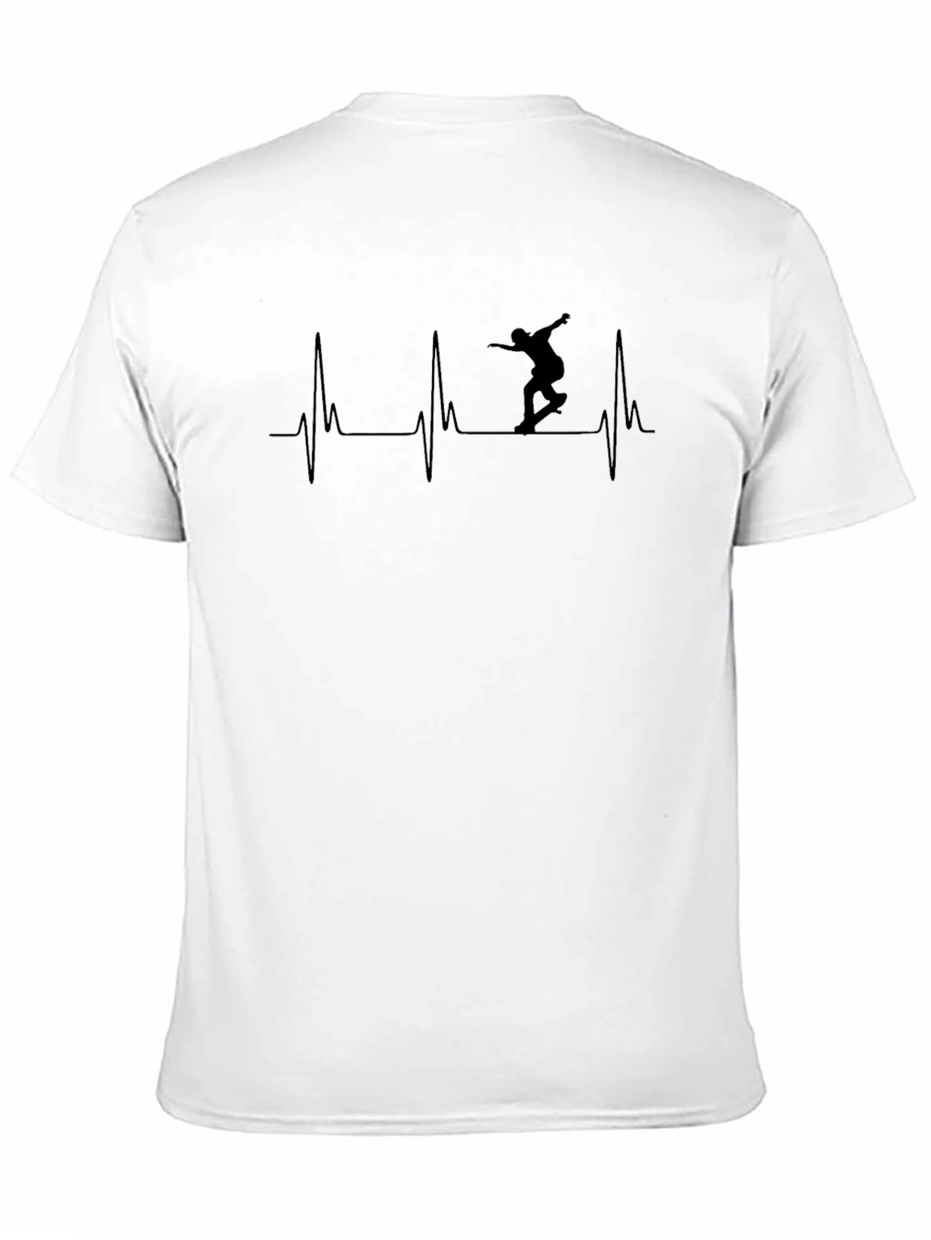 Skateboard Heartbeat Graphic Tee