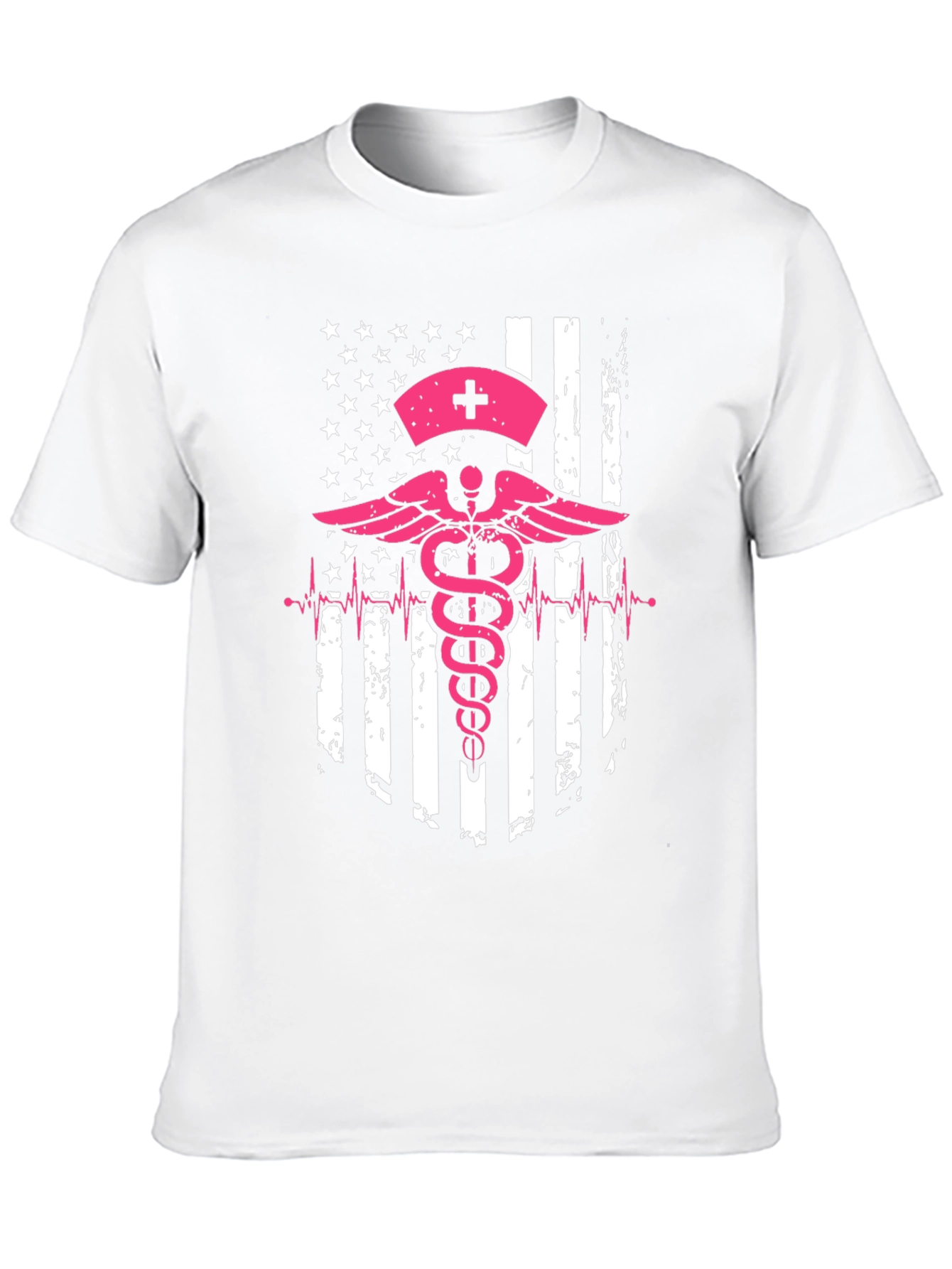 Nurse American Flag Graphic Tee