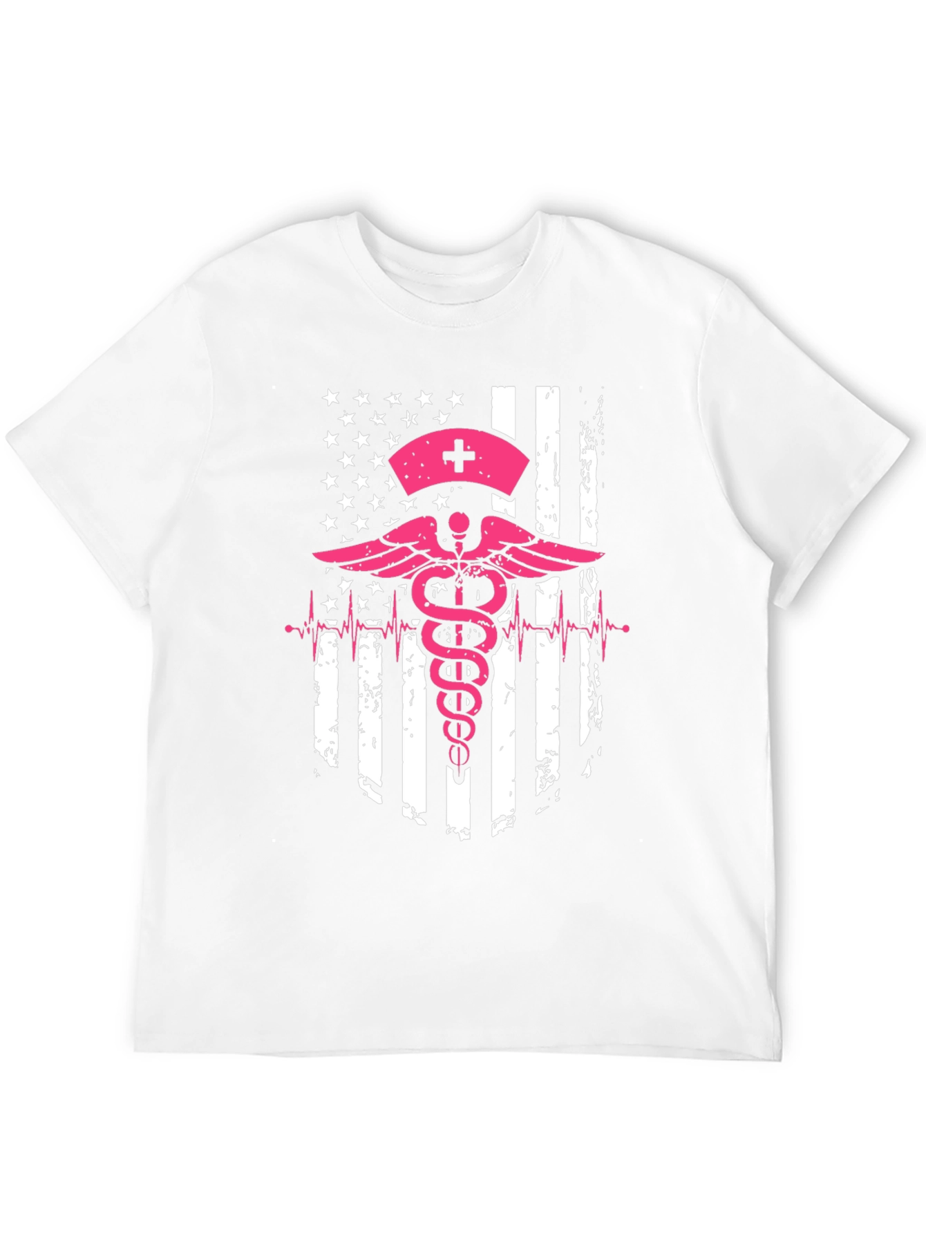 Nurse American Flag Graphic Tee