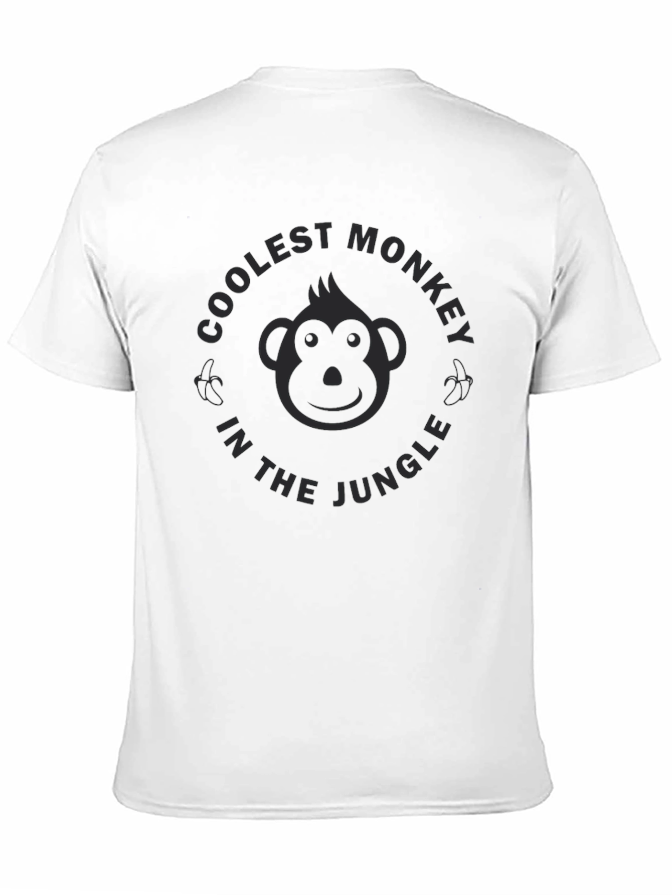 Coolest Monkey in the Jungle Black T-Shirt