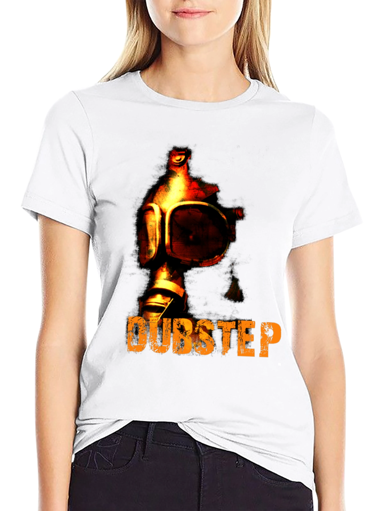 Dubstep Gas Mask Graphic T-Shirt