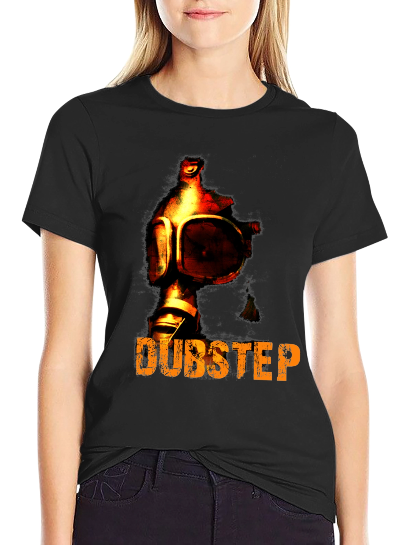 Dubstep Gas Mask Graphic T-Shirt