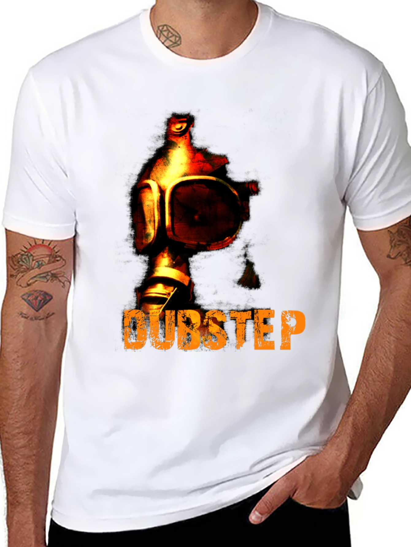 Dubstep Gas Mask Graphic T-Shirt