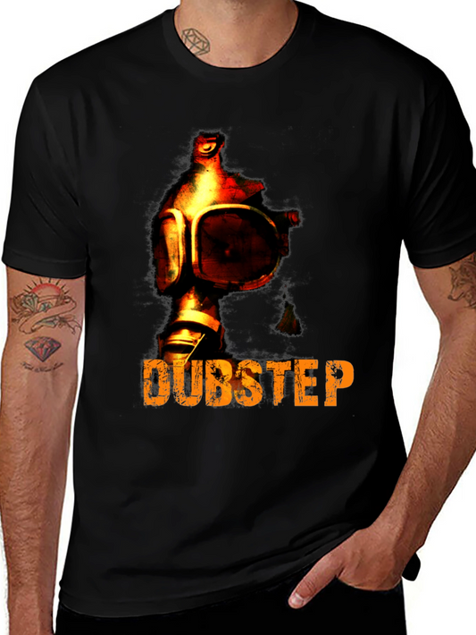 Dubstep Gas Mask Graphic T-Shirt