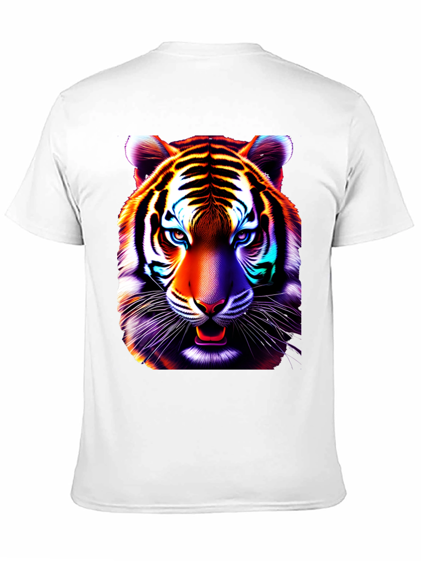Vibrant Tiger Graphic Tee - Cool Animal Print Shirt