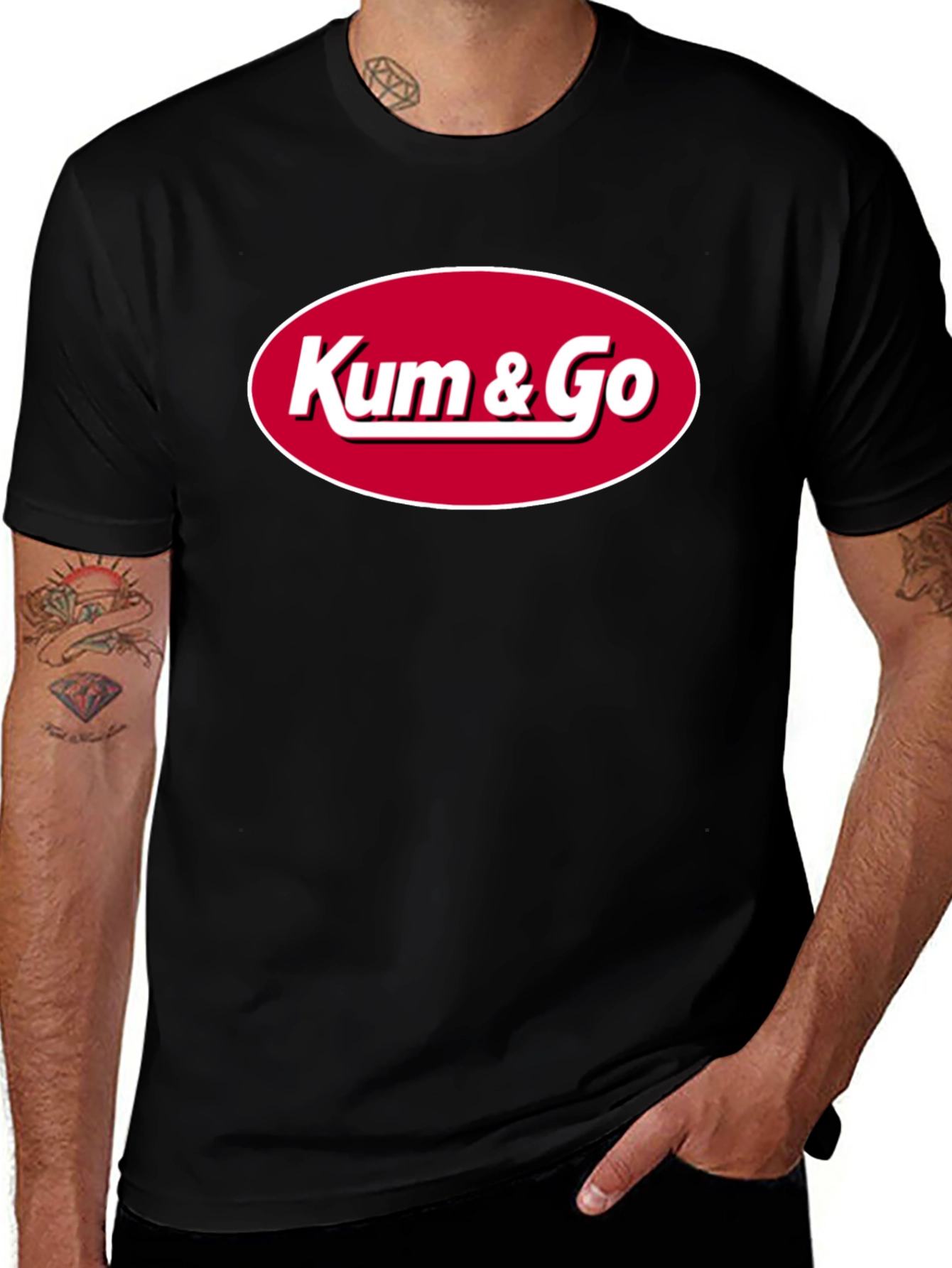 Kum & Go Black T-Shirt - Novelty Graphic Tee