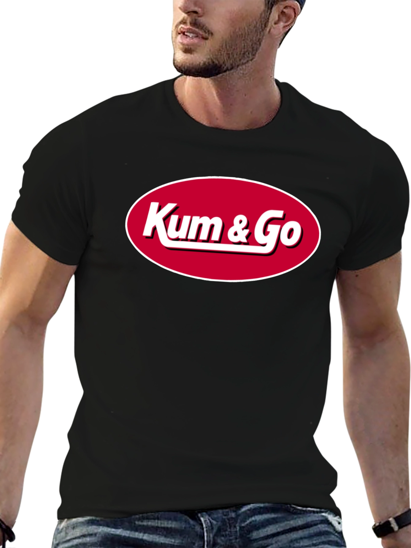 Kum & Go Black T-Shirt - Novelty Graphic Tee