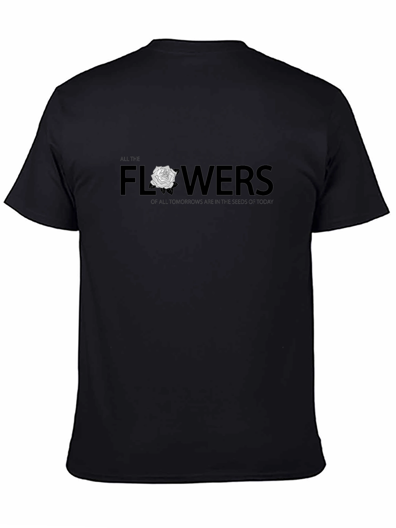 All The Flowers Graphic Tee - Black