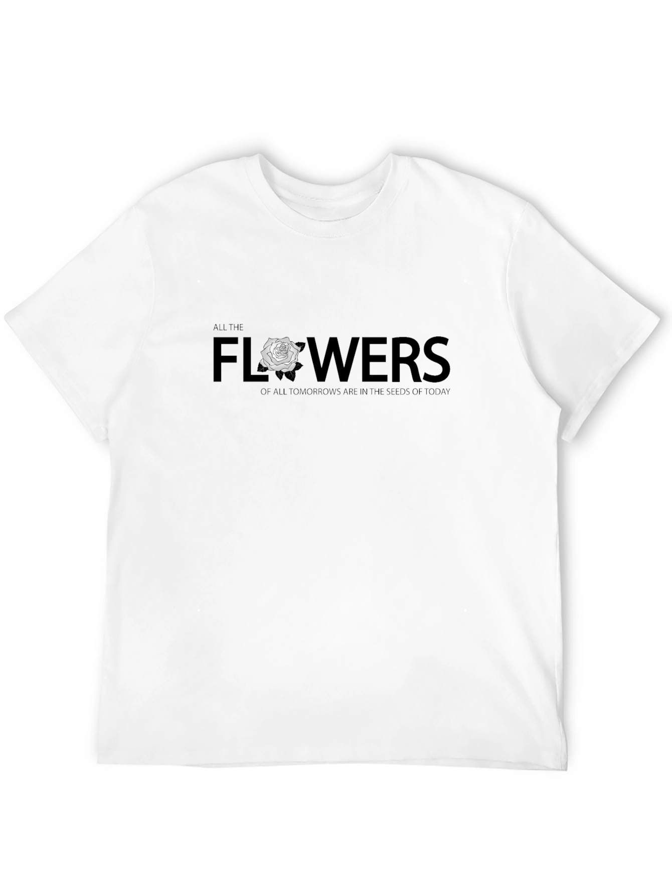 All The Flowers Graphic Tee - Black