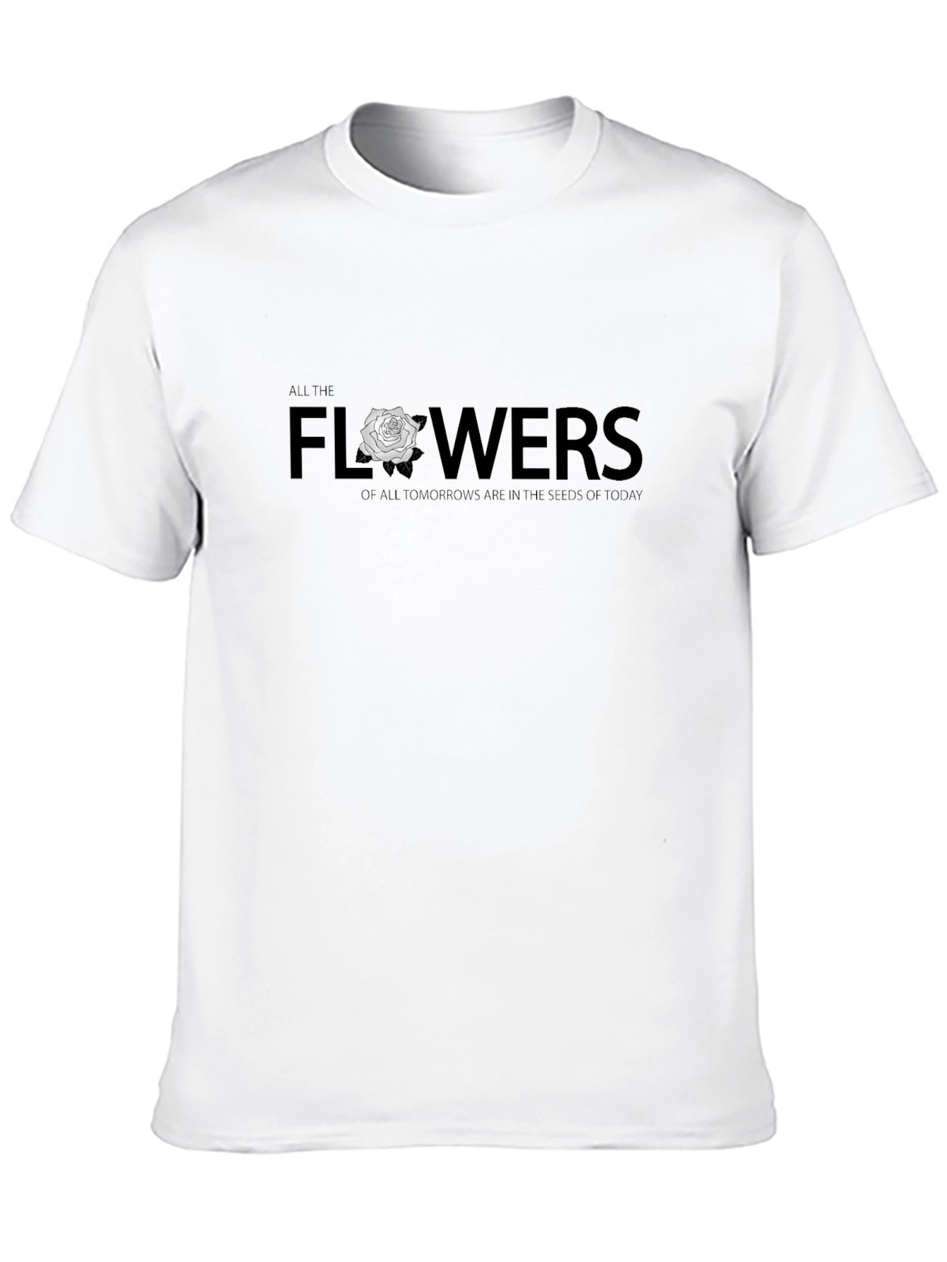All The Flowers Graphic Tee - Black