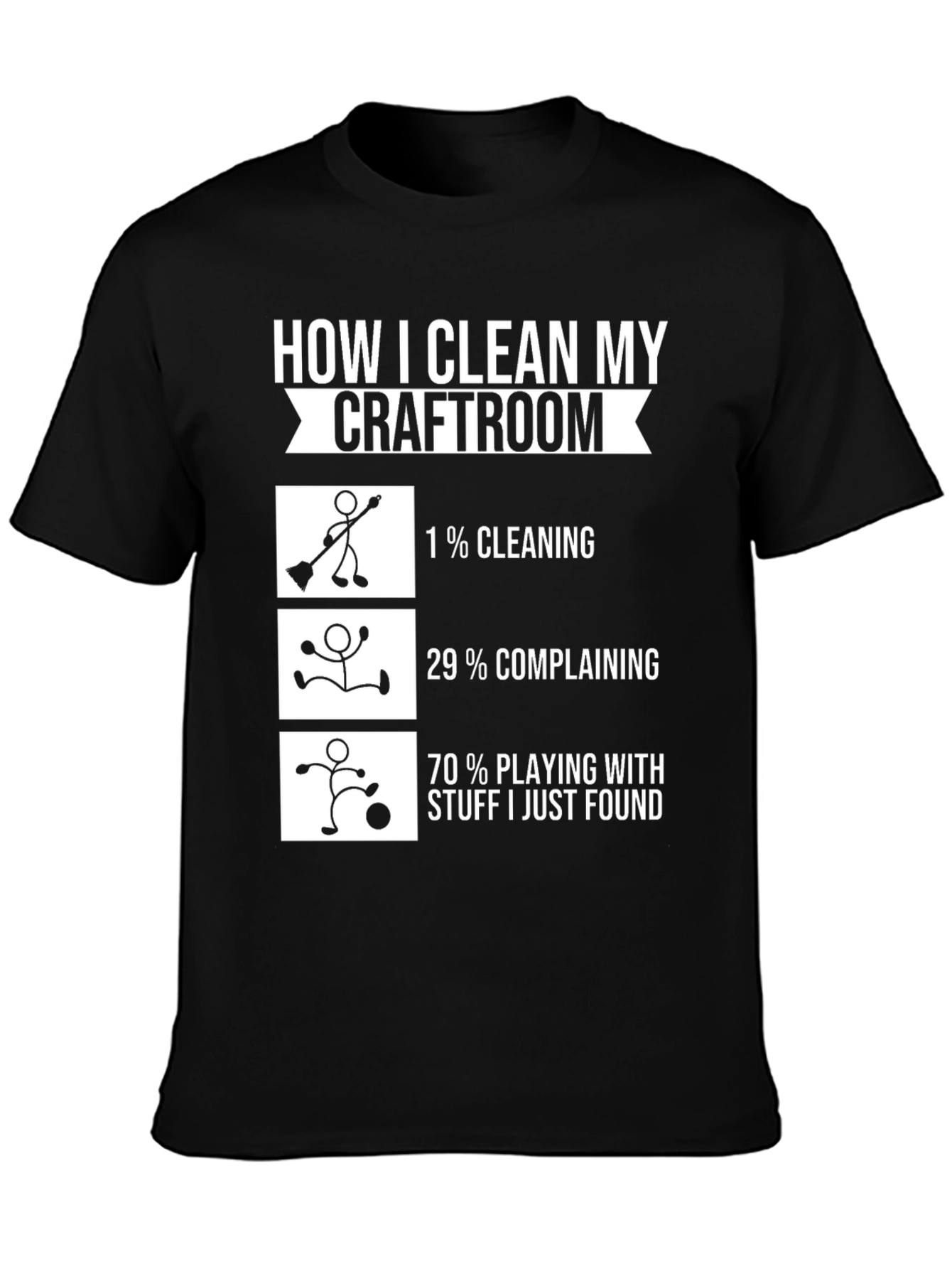 Funny Crafter T-Shirt - How I Clean My Craftroom