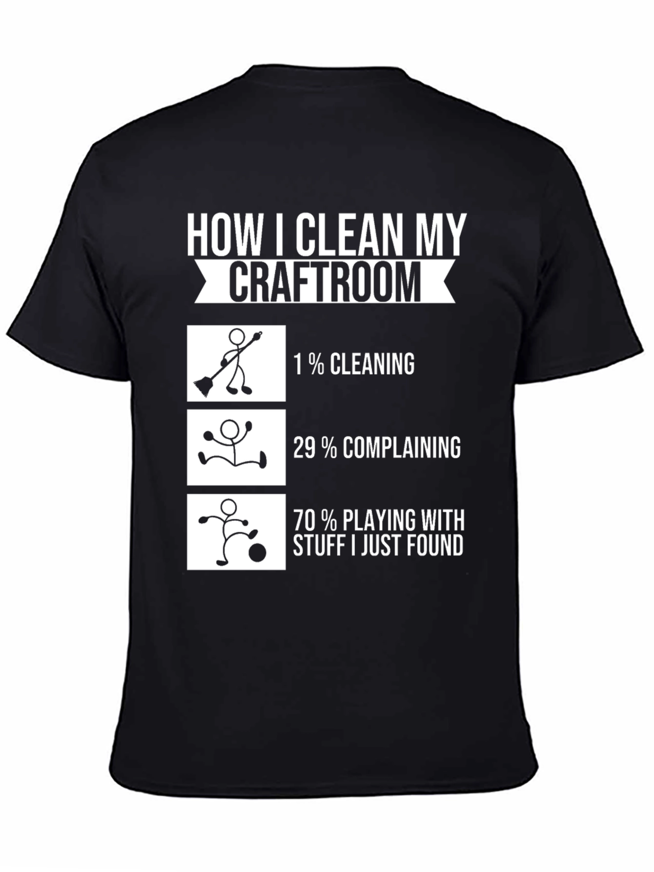 Funny Crafter T-Shirt - How I Clean My Craftroom