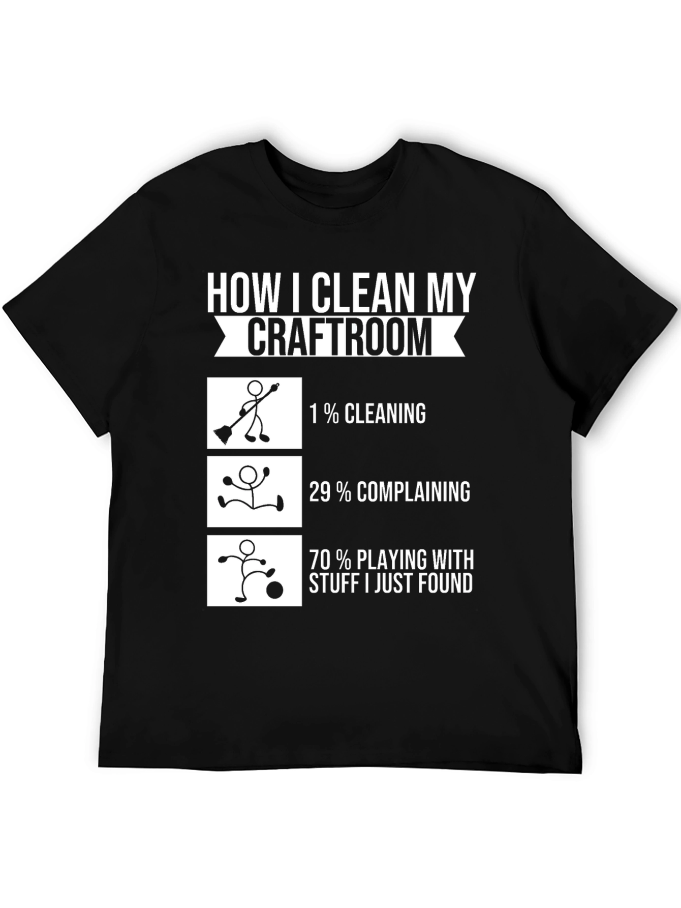Funny Crafter T-Shirt - How I Clean My Craftroom