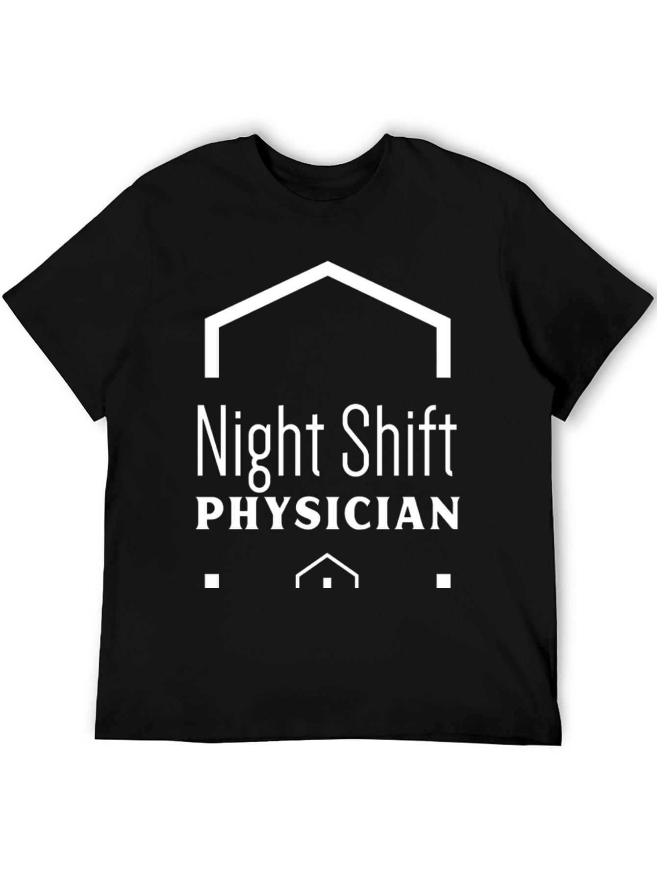 Night Shift Physician Black Tee