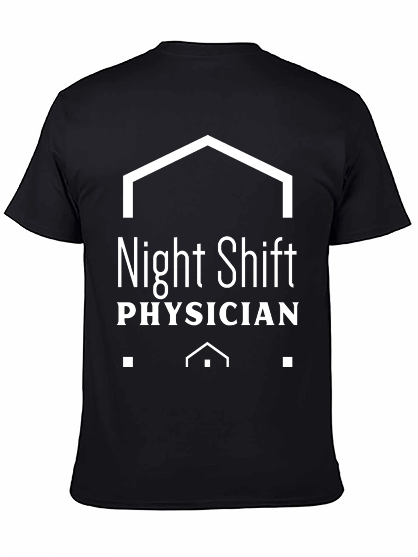 Night Shift Physician Black Tee
