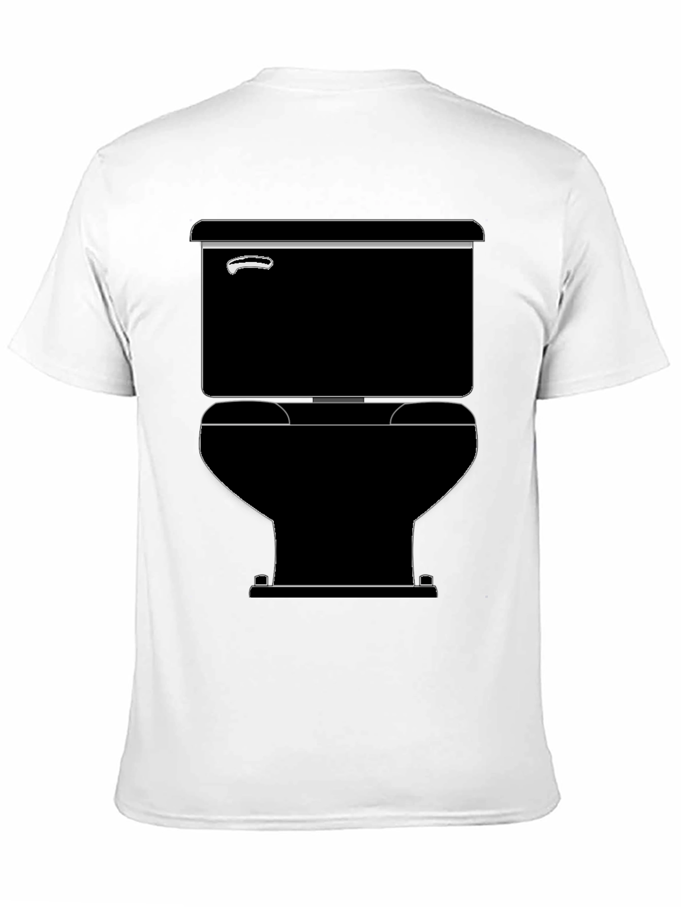 Toilet Graphic Black T-Shirt