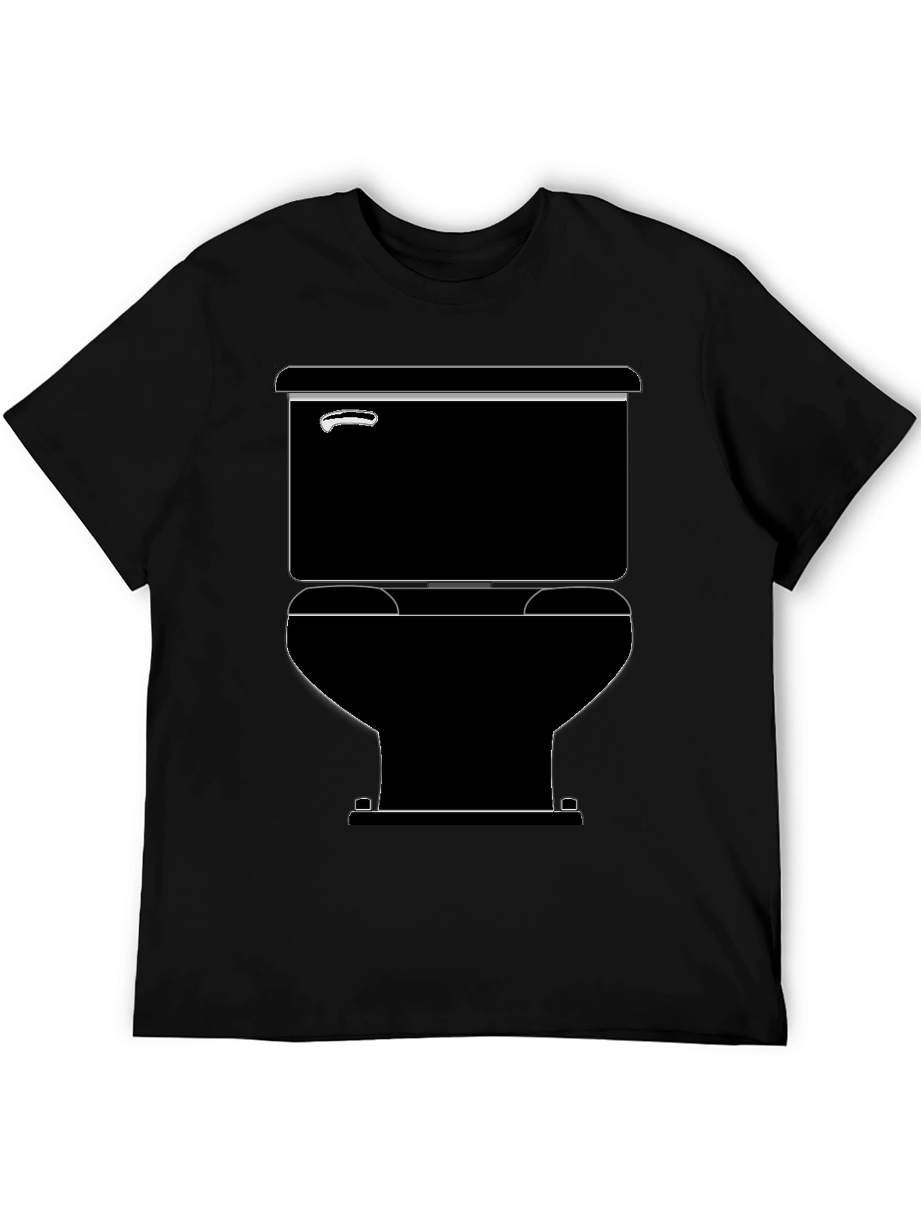 Toilet Graphic Black T-Shirt