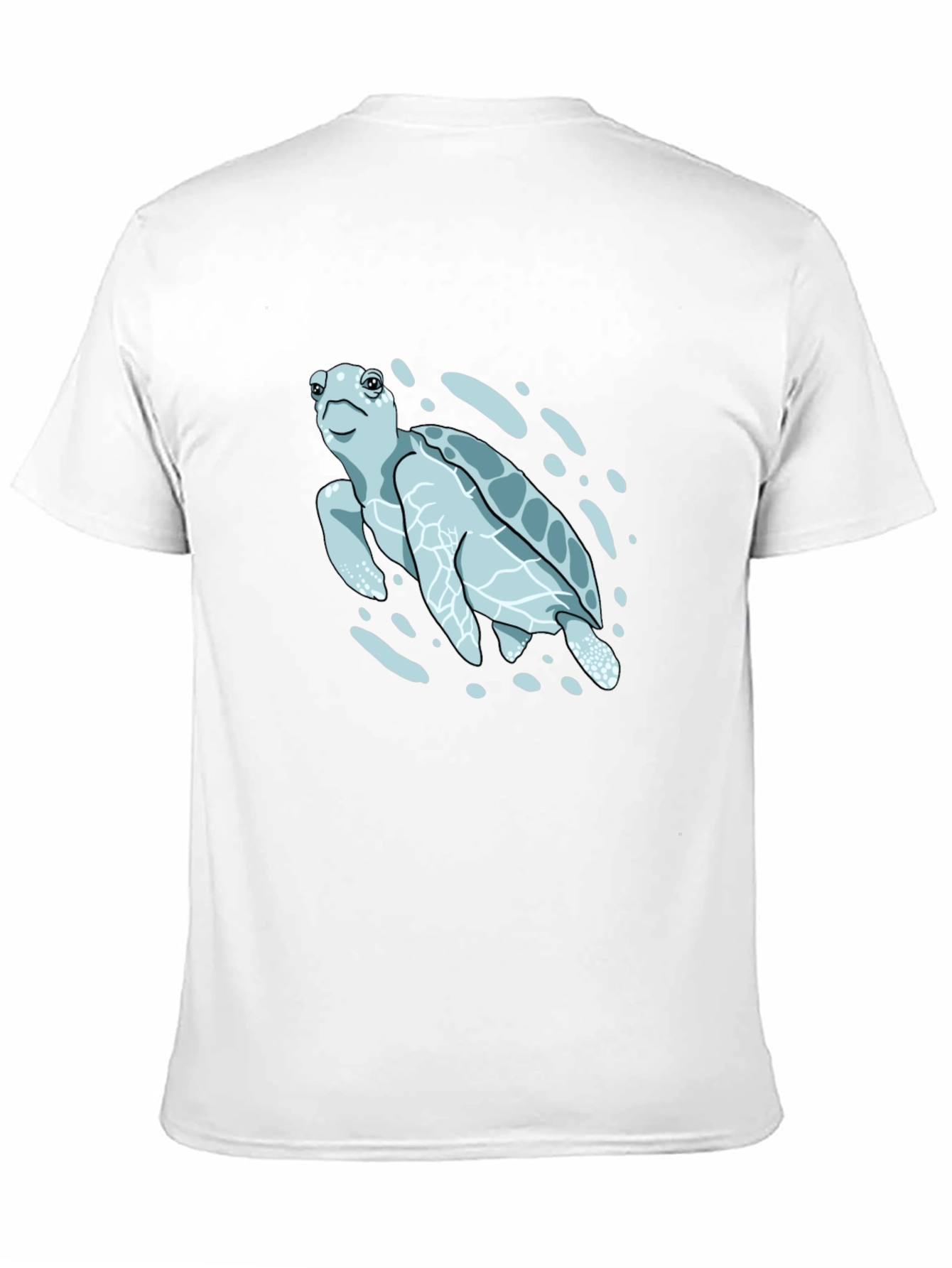 Sea Turtle Graphic Print T-Shirt - Black