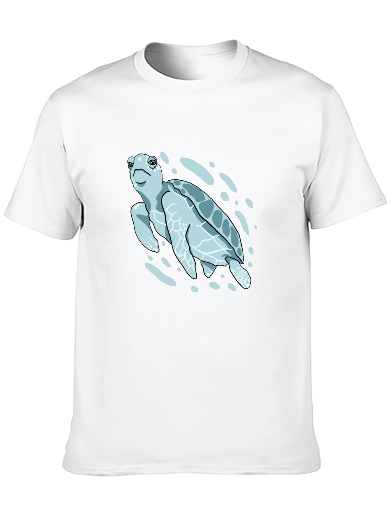 Sea Turtle Graphic Print T-Shirt - Black