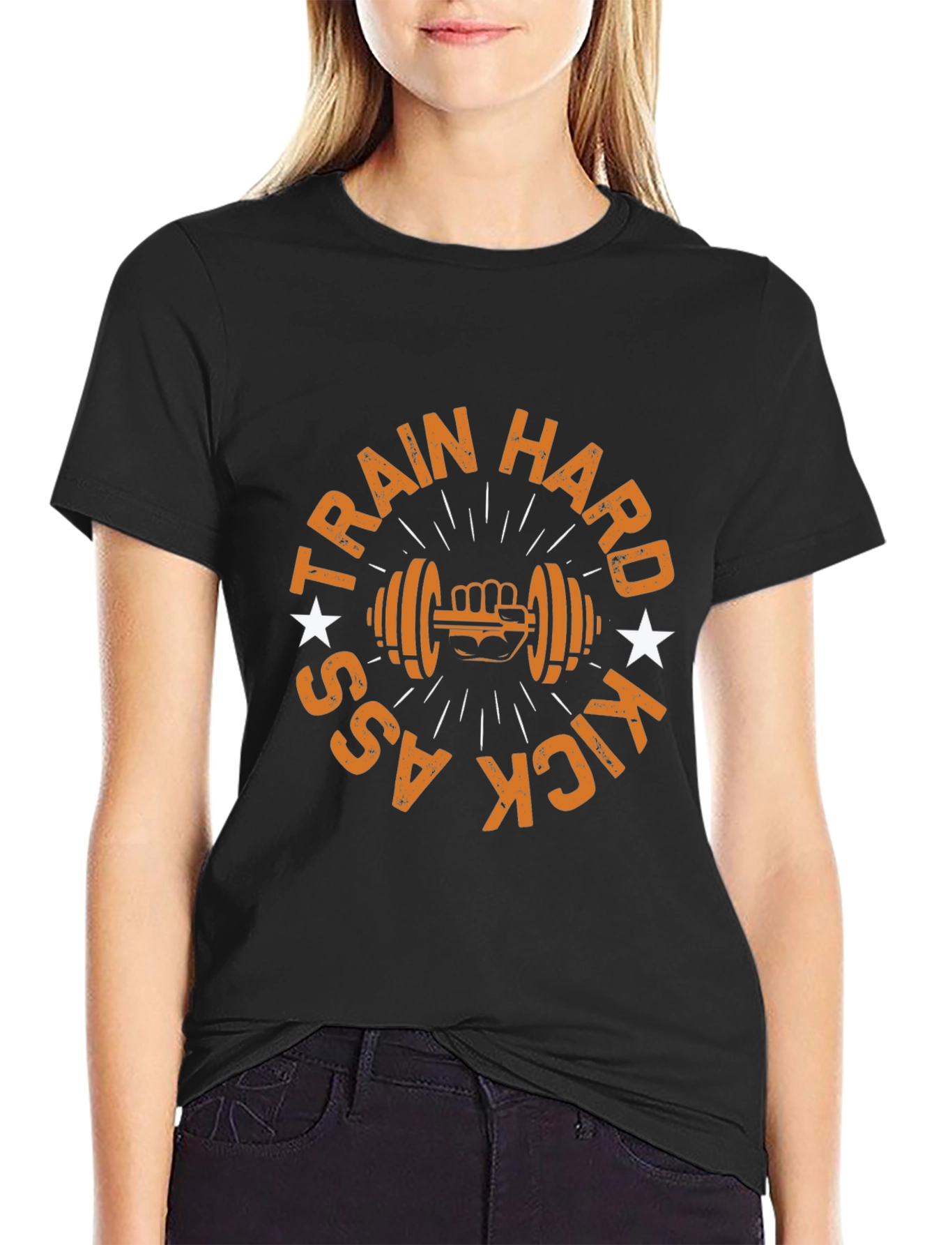 Train Hard Kick Ass - Gym T-Shirt