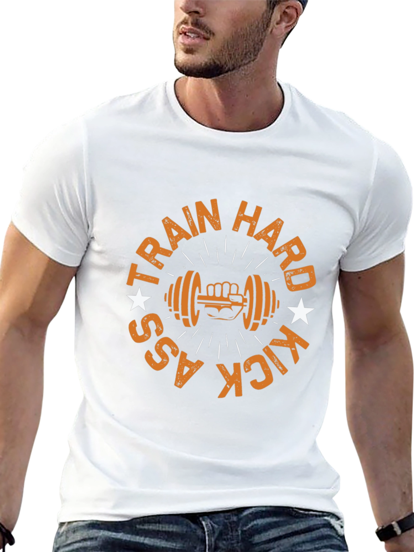 Train Hard Kick Ass - Gym T-Shirt