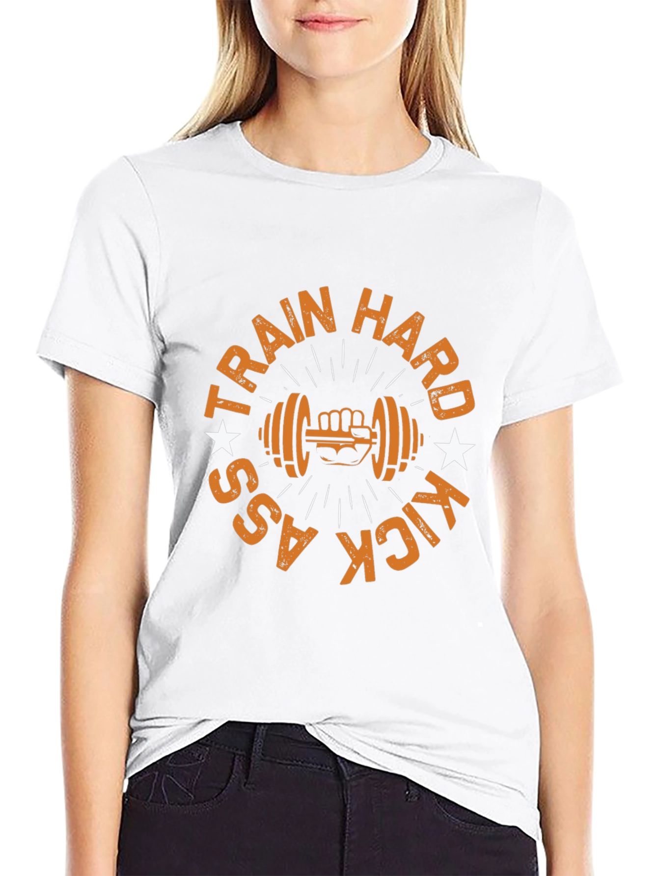 Train Hard Kick Ass - Gym T-Shirt