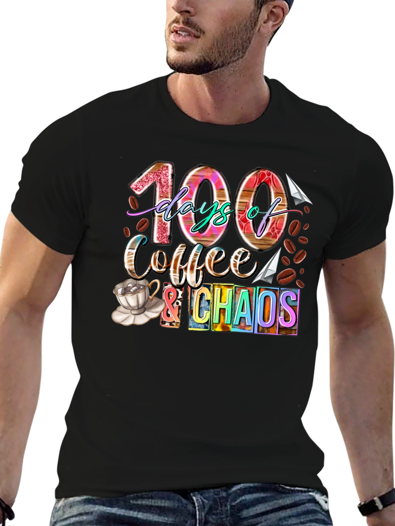 100 Days of Coffee & Chaos T-Shirt