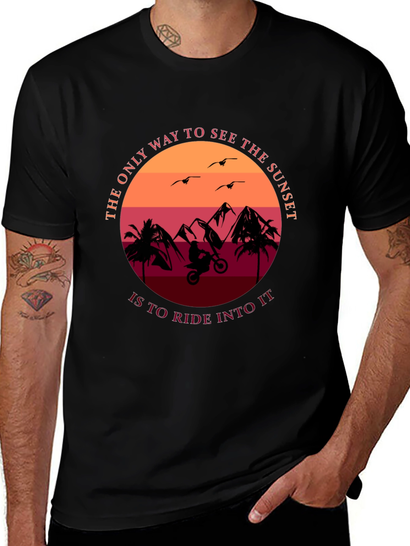 Sunset Ride T-Shirt - Adventure Tee