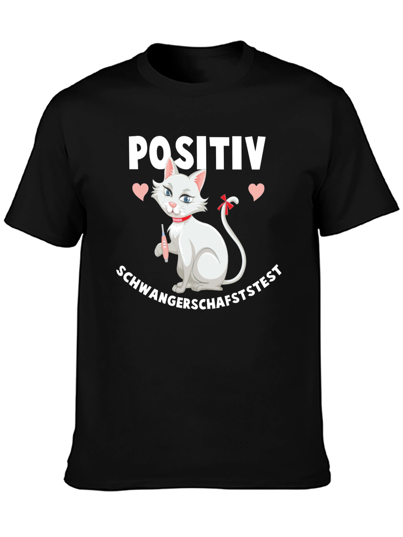 Positive Pregnancy Test Cat Shirt