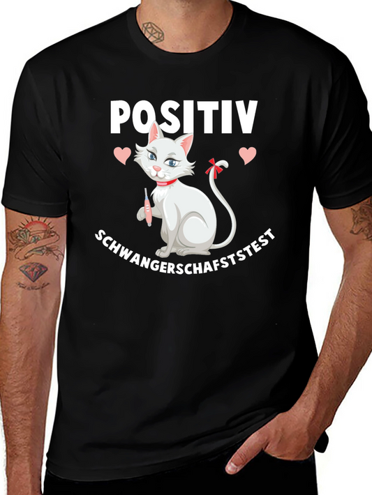 Positive Pregnancy Test Cat Shirt